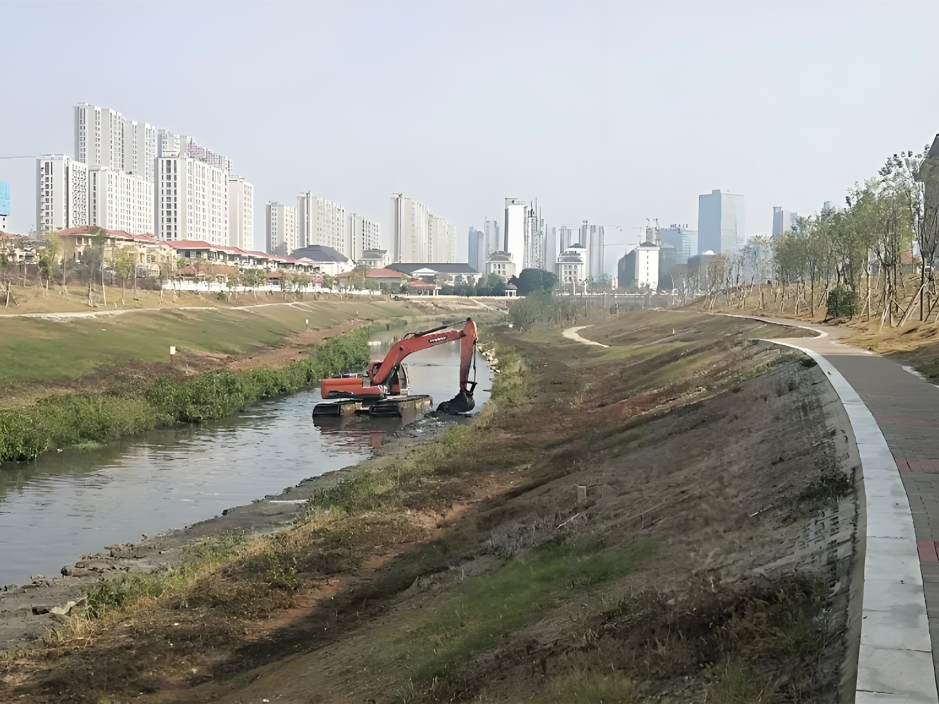 上海青浦區(qū)挖機清淤施工隊-沼澤地清淤后如何防止再次淤積？
