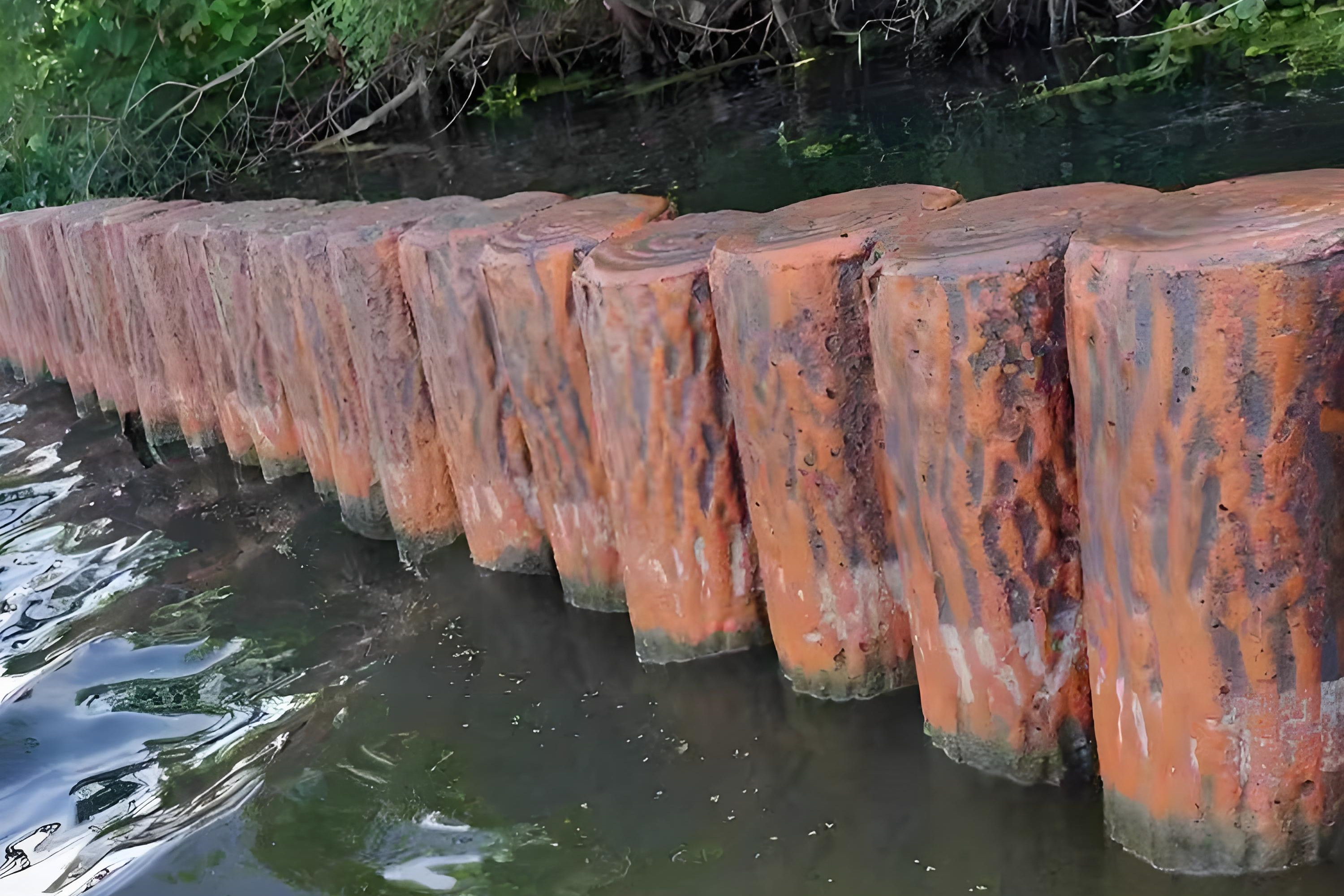 仿木樁批發(fā)廠家泓樺錦嘉-仿木樁施工能抗洪水沖擊嗎？