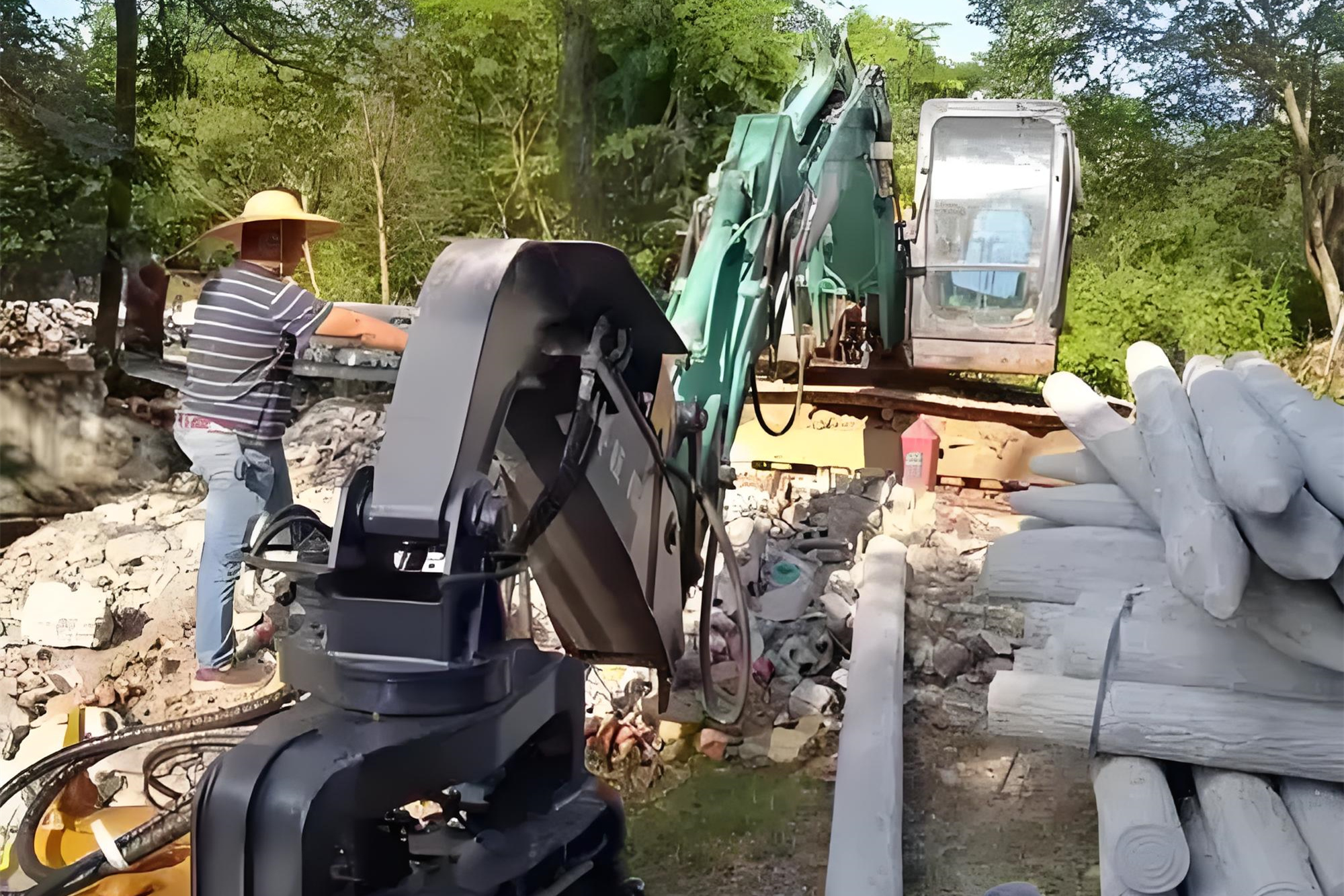 水泥樁批發(fā)廠家泓樺錦嘉-水泥仿木樁多少錢一根？