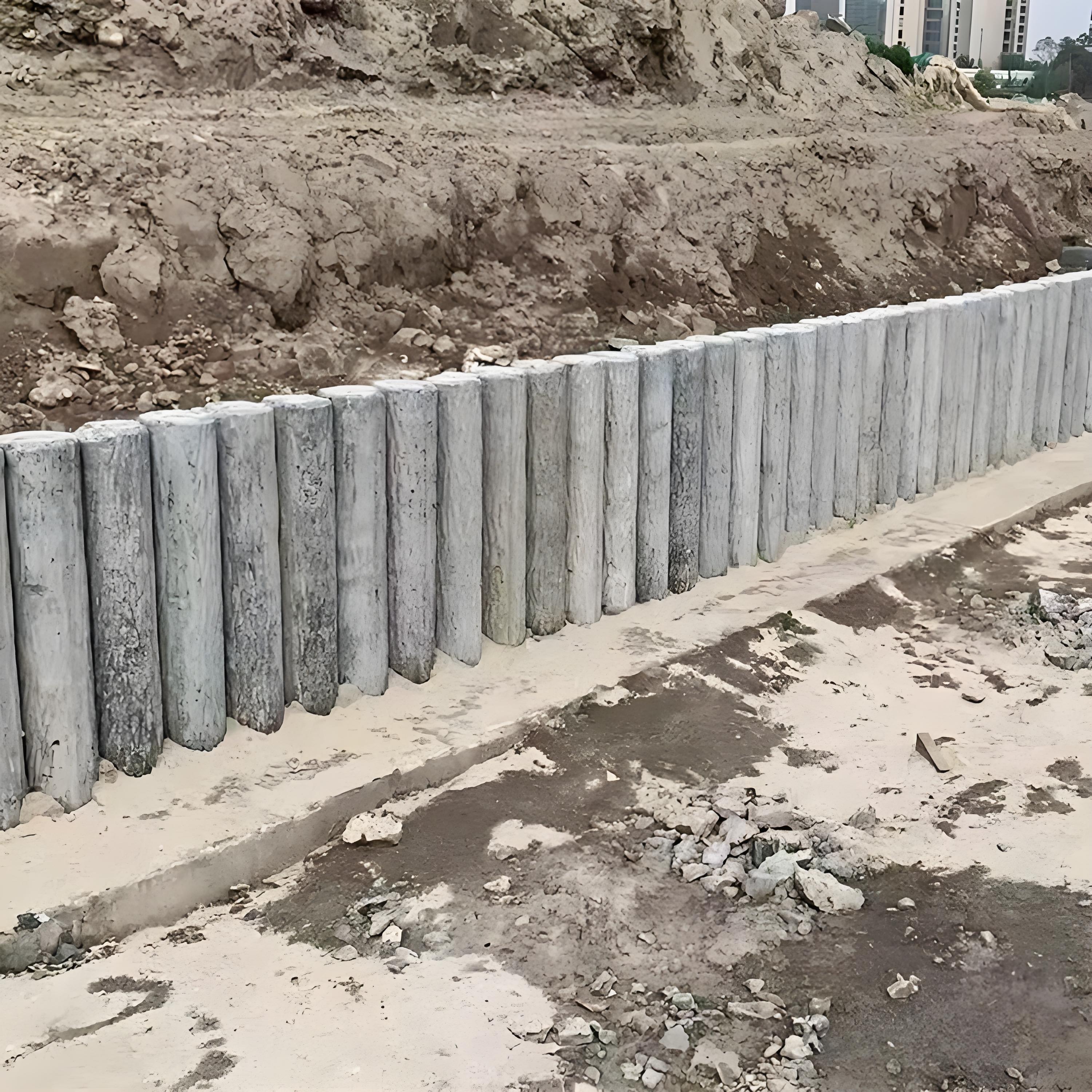 打仿木樁后發(fā)現(xiàn)歪了怎么辦？能拔出來重打嗎？?